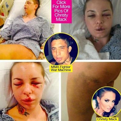 stupid whore christy mack gets her worthless ass beat haha