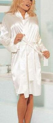 Michelle Thorne - Robe de bain blanche