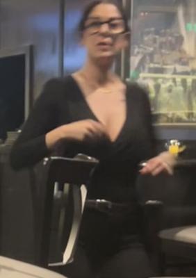 Candid huge titted server