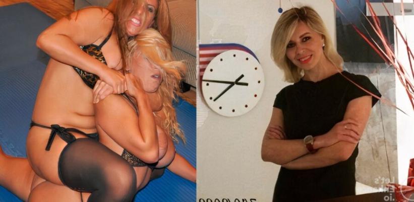 Réceptionnistes blondes le premier jour dans un porno de combat de chats