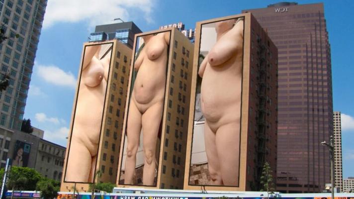 My Ex-girlfriend Big Tits on street billboards