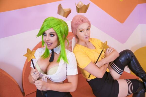 Jessica Nigri e Meg Turney pais bastante estranhos