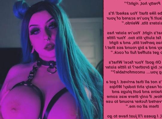 Incest Captions - Big Tiddy Goth Sisters Lure You ToThe Darkside