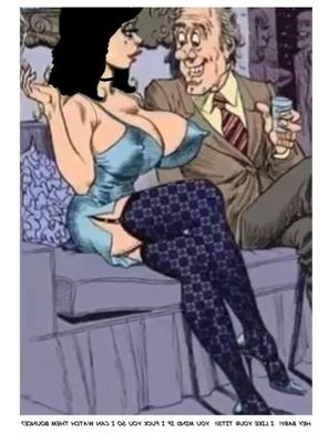 Desenhos animados coloridos de Bill Ward Crossdresser