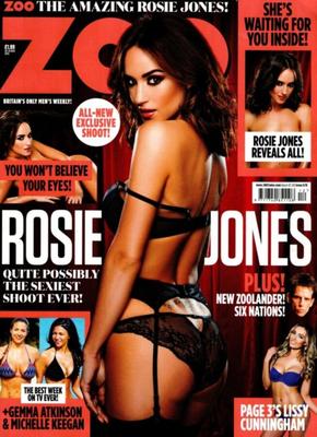 Rosie Jones Naked nude bit tits nipples magazine session celebri