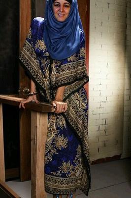 Abeer Blue Hijab Milf