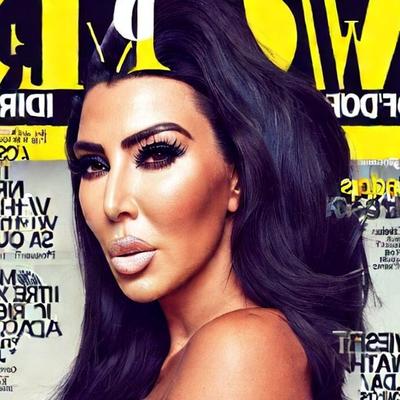 Lábios maiores de Kim Kardashian