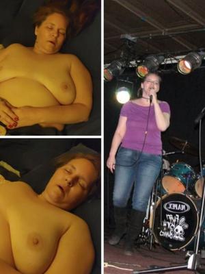 Local Singer&#;s Topless Tits After Show