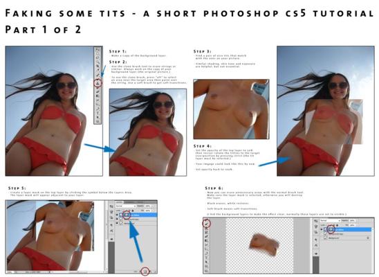 Faking Tutorial - Faking Some Tits - Photoshop