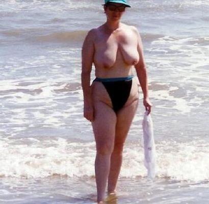 Mi BBW en la playa