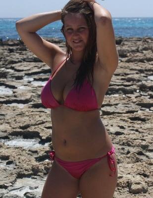 Big tits at the beach.