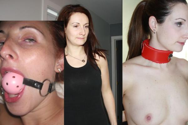 bondage gag slut big tits saggytits