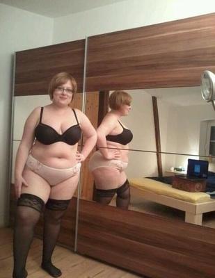 BBW in the mirror