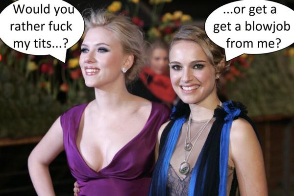 Captions: Scarlett Johansson & Natalie Portman