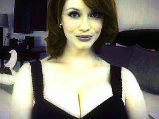 Christina Hendricks en la webcam