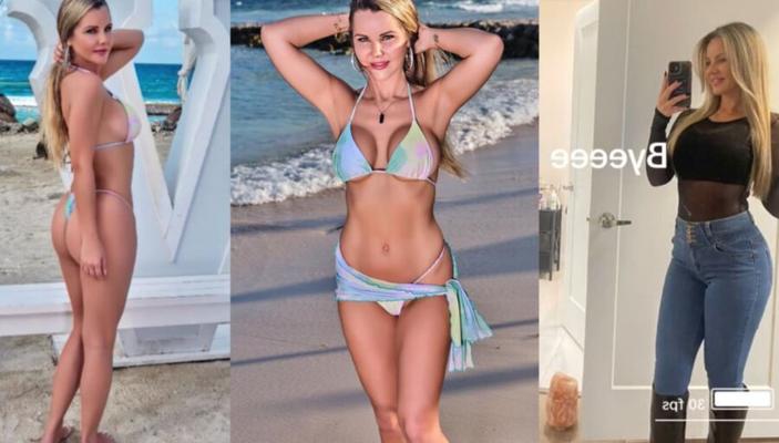 Sarah lässt dich in ihrem neuen blauen Tanga-Bikini eincremen