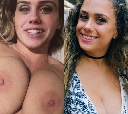 Une étudiante aux gros seins exposée