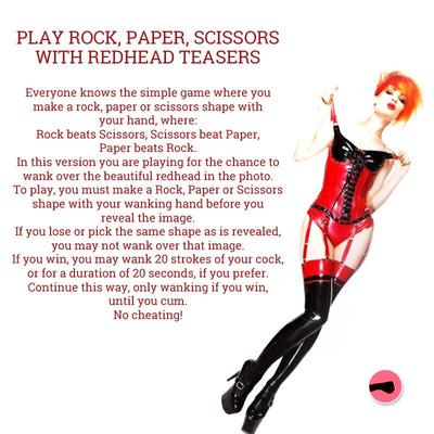 ROCK,PAPER, SCISSORS - Redhead Babes