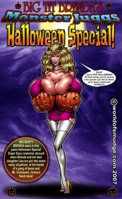 ハロウィン中の巨乳ブレンダ