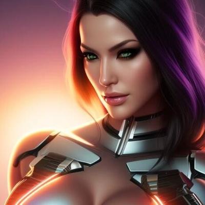 Ai generated cyborg women