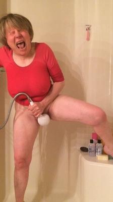 GILF masturbates in wet t-shirt by MarieRocks