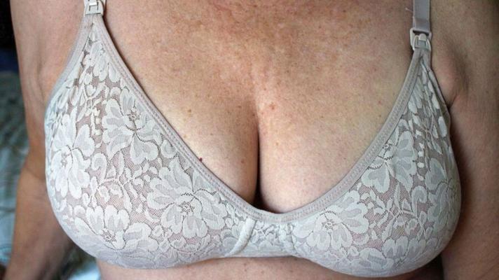 My fat D milkers rolling out of my lace bra