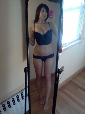 Sexy brunette selfshots