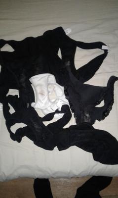 Laundry day....Liz her well used cunt gives nice stains