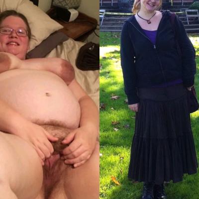 BBW Wife Sarah habillée et déshabillée pour vous