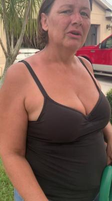 Candid Busty Mature Neighbor With Great Rack and Clevage