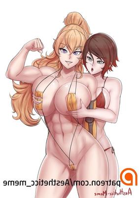 Yang Xiao Long dans une compilation de bikinis et de maillots de bain