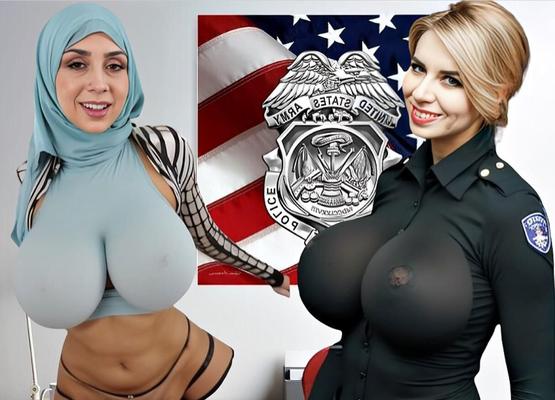 DD US Cop entrevista DD Hijabi Woman