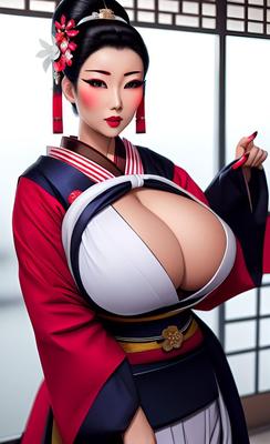 AI Big Boobs Geishas