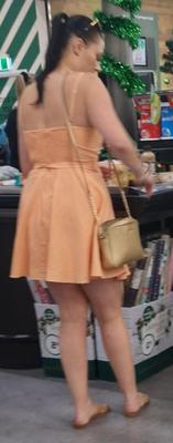 upskirt supermercado